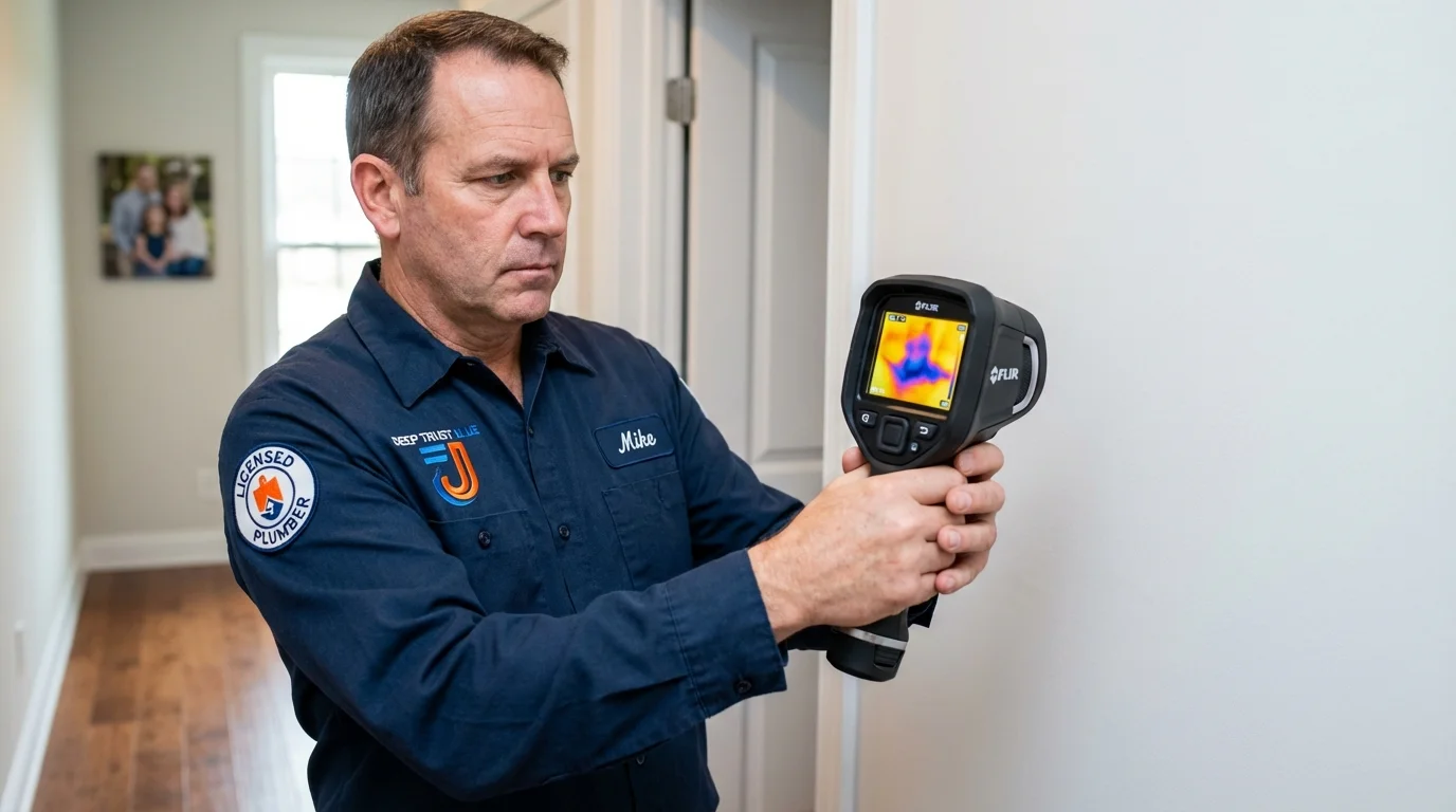 Thermal imaging leak detection by Johns Plumbing LLC in West Columbia